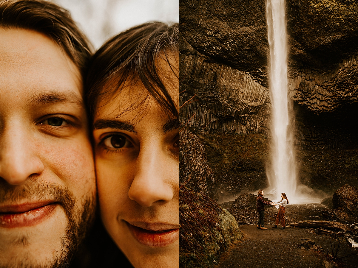 Latourell Falls | Kayla and Gus Adventurous Beloved Session | Portland, Oregon | Phoenix Wedding and Elopement Photographer1.jpg