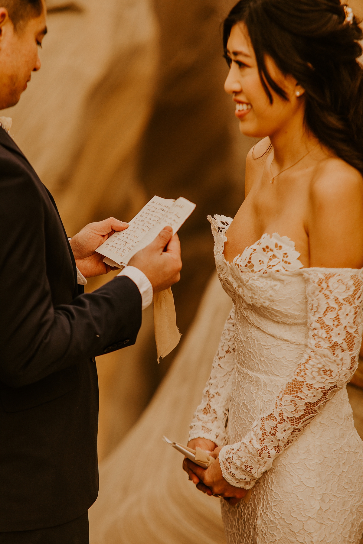 snowy winter elopement at the amangiri resort in utah
