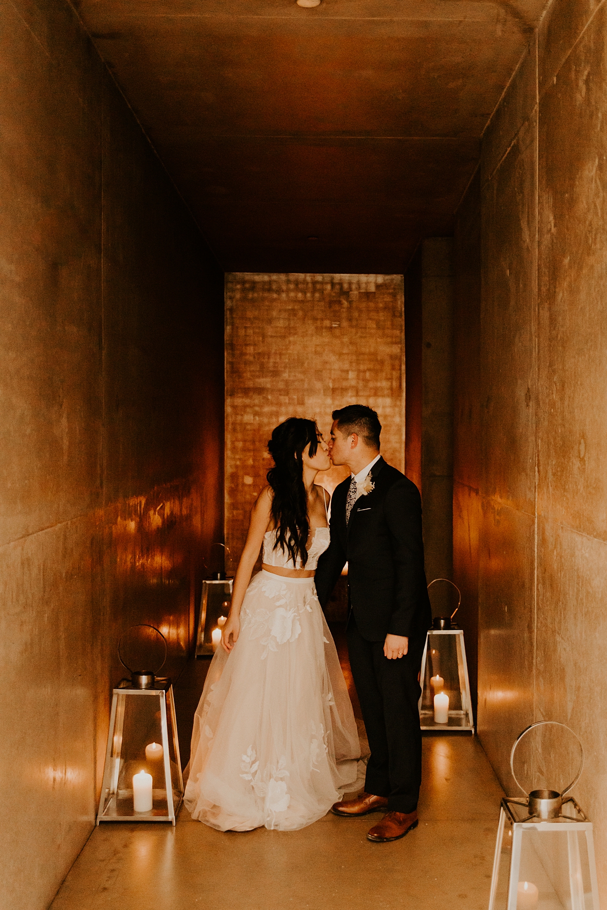 snowy winter elopement at the amangiri resort in utah