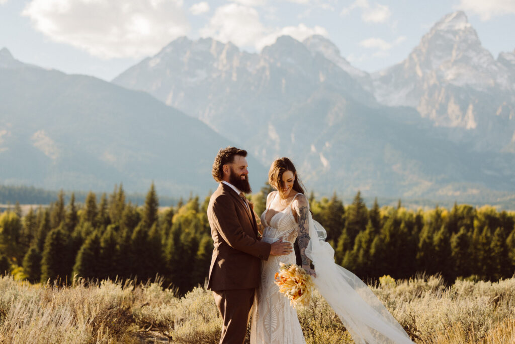 Ceremony for Elopement in Grand Teton