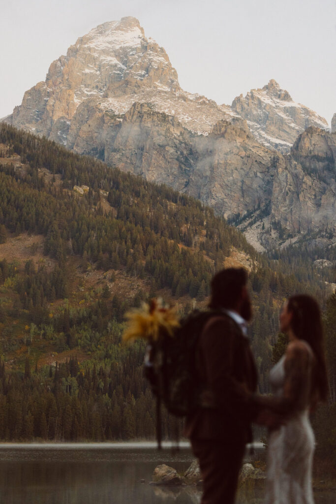 jenny lake ceremony at grand teton national park